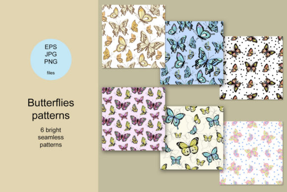 Butterflies Patterns: A Versatile Collection for Creative Professionals