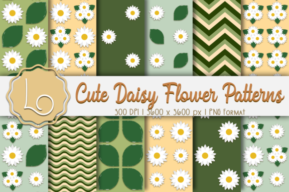 Cute Daisy Flower Patterns: A Versatile Design Resource for Creative Projects