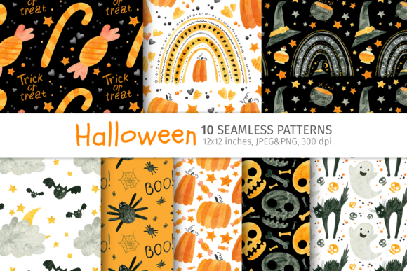 Halloween Seamless Patterns: A Creative Resource for DIY Decorations