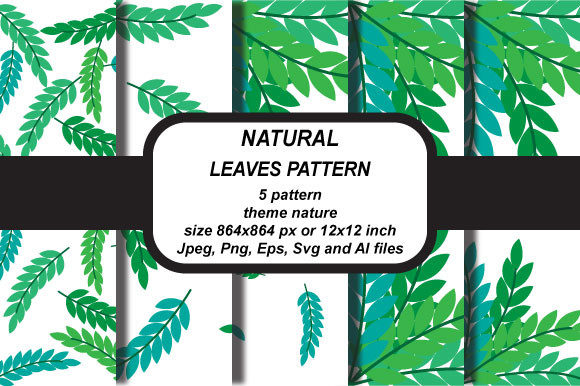 Leaf Natural Patterns: A Fresh Green Design for Creative Projects