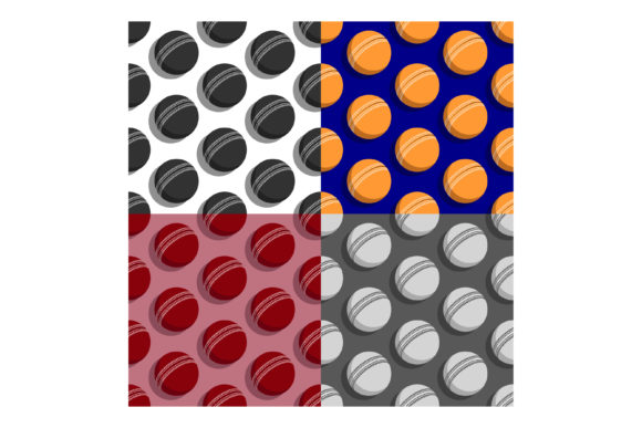 Patterns with Cricket Balls. Team Sports