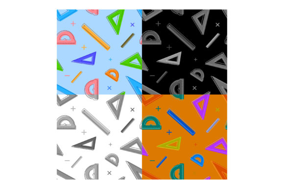 Patterns with Ruler, Protractor, Triangle: Creative and Practical Uses for School Measuring Instruments