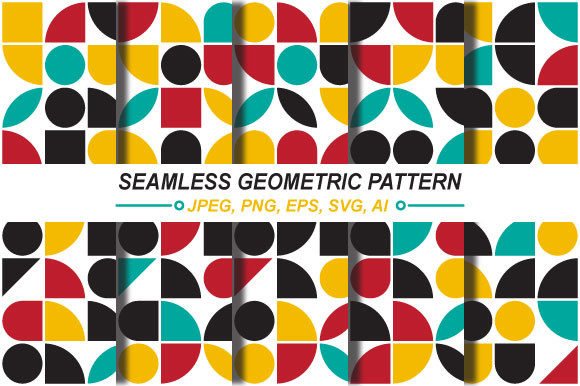 Seamless Basic Shape Patterns: A Minimalist Approach to Modern Design