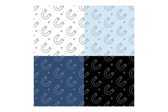 Seamless Patterns with Horseshoe Magnet: A Versatile Design Element for Modern Projects