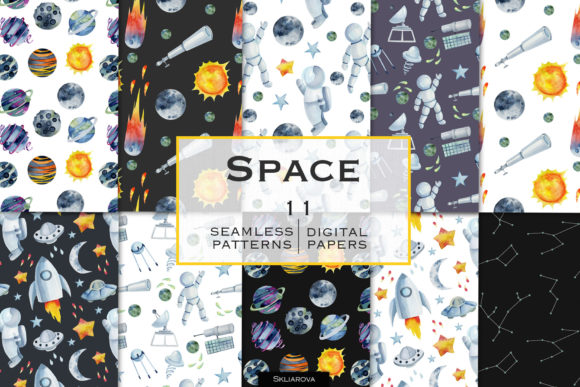 Space Seamless Patterns: A Creative Resource for Digital Designers