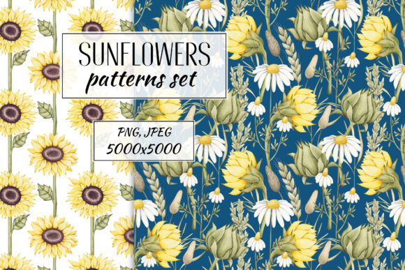 Sunflower's Patterns Set: A Creative Resource for Designers and Enthusiasts