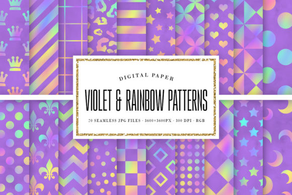 Violet Rainbow Seamless Patterns: A Comprehensive Overview